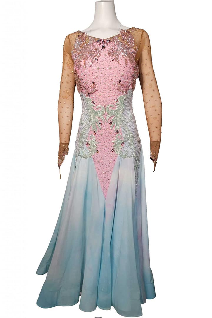 Blush Horizon Cashay Ballroom Dance Dresses