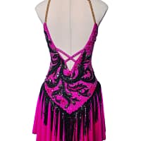 Silken Radiance - Performance Series Latin Dress in Back view