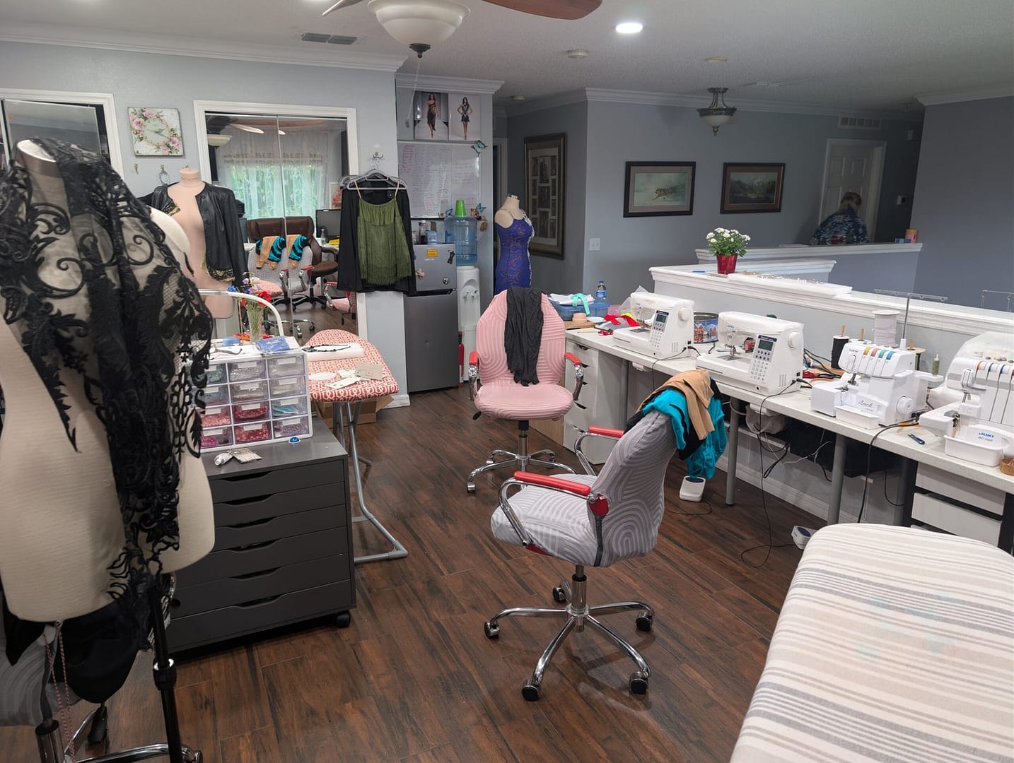Interior of Cashay Design dancewear studio