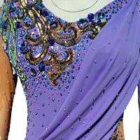 Cashay designer Latin dress | Clea Detail