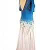 Cashay designer latin dress | Blue Fire Back