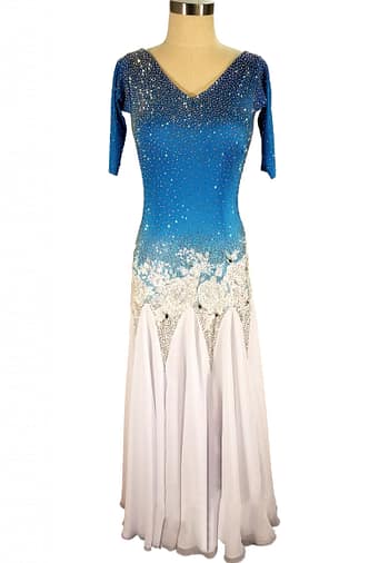 Blue Fire | Cashay Ballroom Dance Dresses