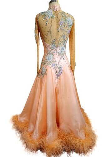 Peach | Cashay Ballroom Dance Dresses