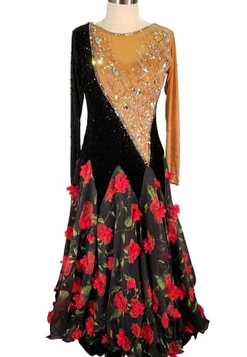 Cashay designer latin dress | Fria Front