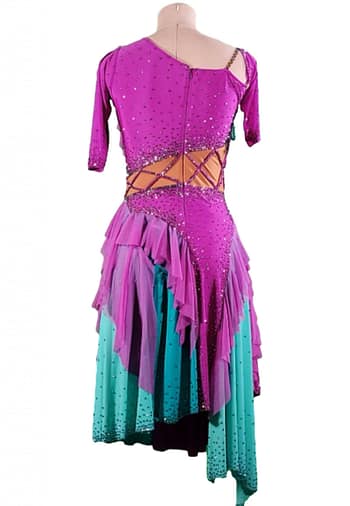 Cashay designer Latin dress | Bonel Back