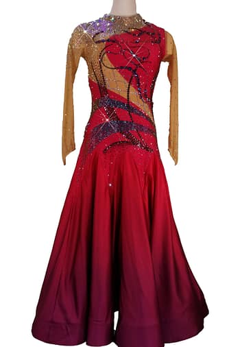 Cashay designer Ballroom dress | Gemma Front