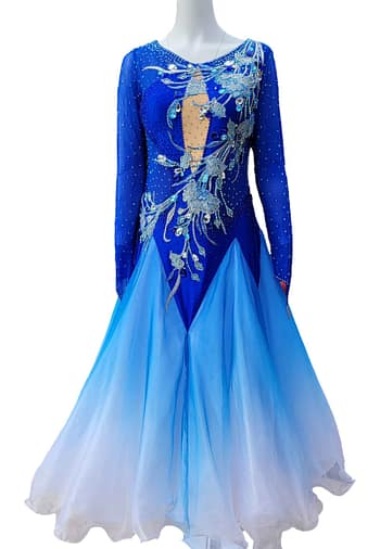 Cashay designer Latin dress | Ziinnia Front