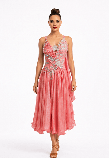 Rose Veil Front Dress
