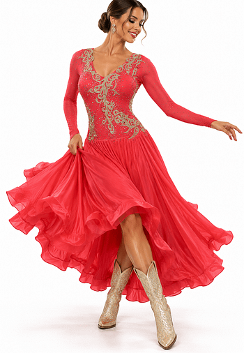 Ruby Majesty Long Dress