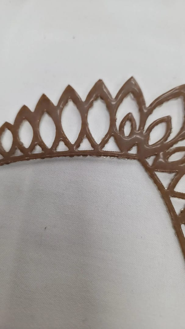 Necklace clasp and flexible backing designed for ballroom performance stability