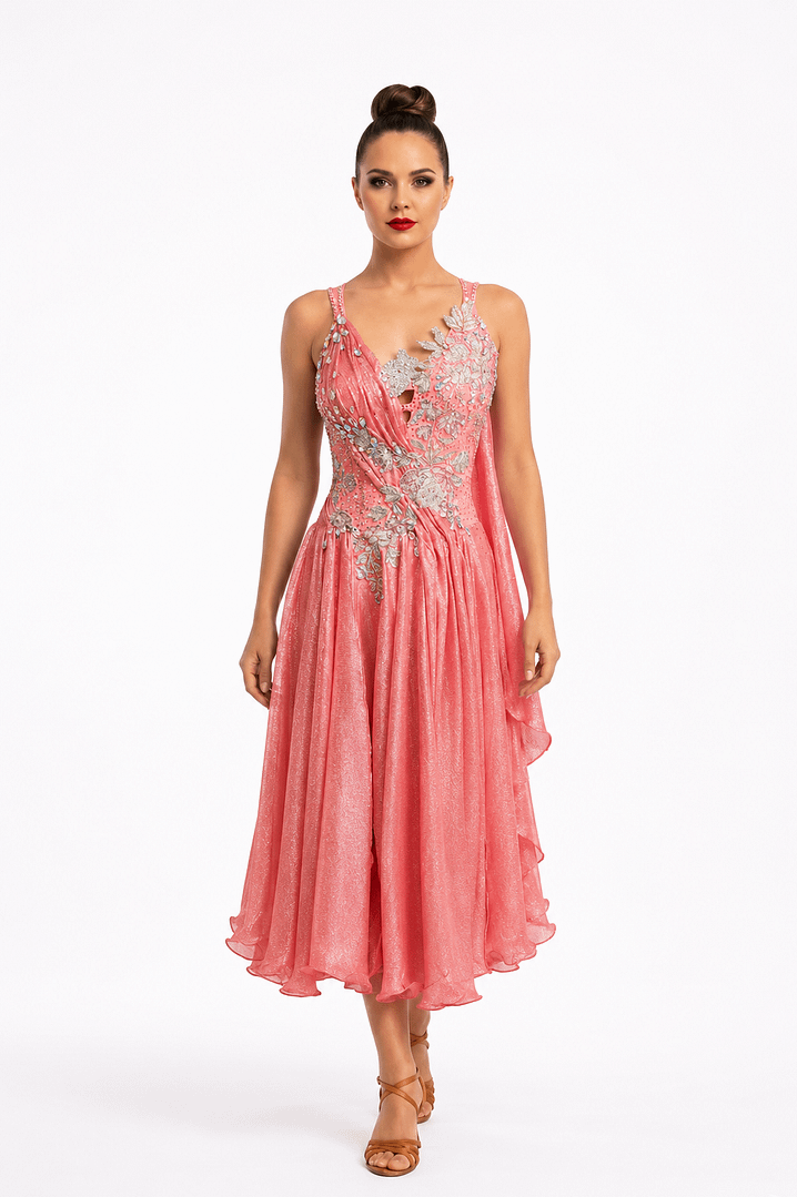 Rose Veil Front Dress