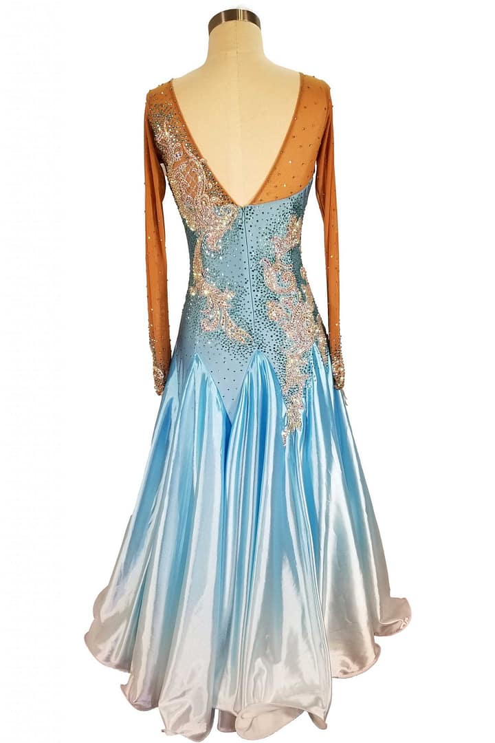 Cashay designer Ballroom dress | Bluesky Back