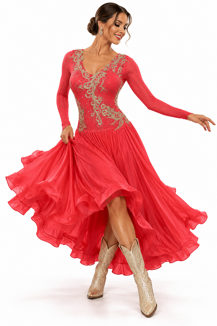 Ruby Majesty Long Dress